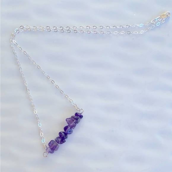 Sterling Silver and Amethyst Necklace
18” inches - Picture 5 of 6